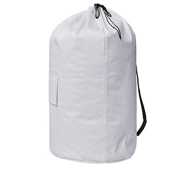White Laundry Backpack for College Students Dorm Life Laundromat