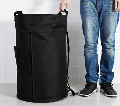 Oversized College Laundry Duffel Bag - Black Dorm Laundry Supplies