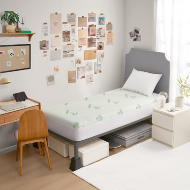 Cooling Bamboo Twin XL Mattress Cover - College Dorm Bedding