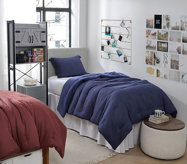 ひ*ん様 Blue room Laid.B Dusk Ventilation D Dark Blue Dorm Bedding Set - Twin XL Cooling Comforter - Guys
