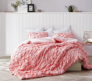 ★cozing★ Bedding Notebook Pouch_light pink Pink Dorm Bedding Decor Strawberry Quartz Layered Pleats