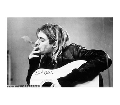 what cigarette did kurt cobain smoke Kurt Cobain Smoking Poster