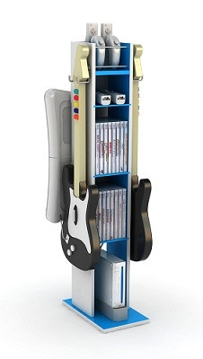 Cheap College Storage Ideas - Game Central Wii Edition - White