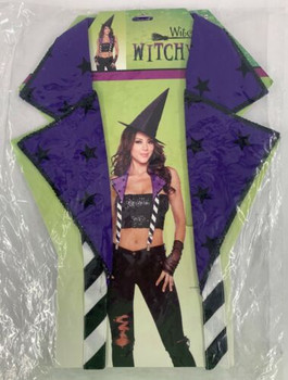 Witchy Ways Halter Suspenders with attatched Mini Cape