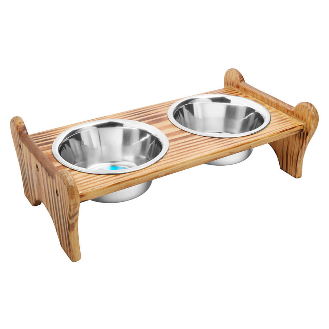 Indipets Luxe Craft Burnout Elevated Pet Feeder