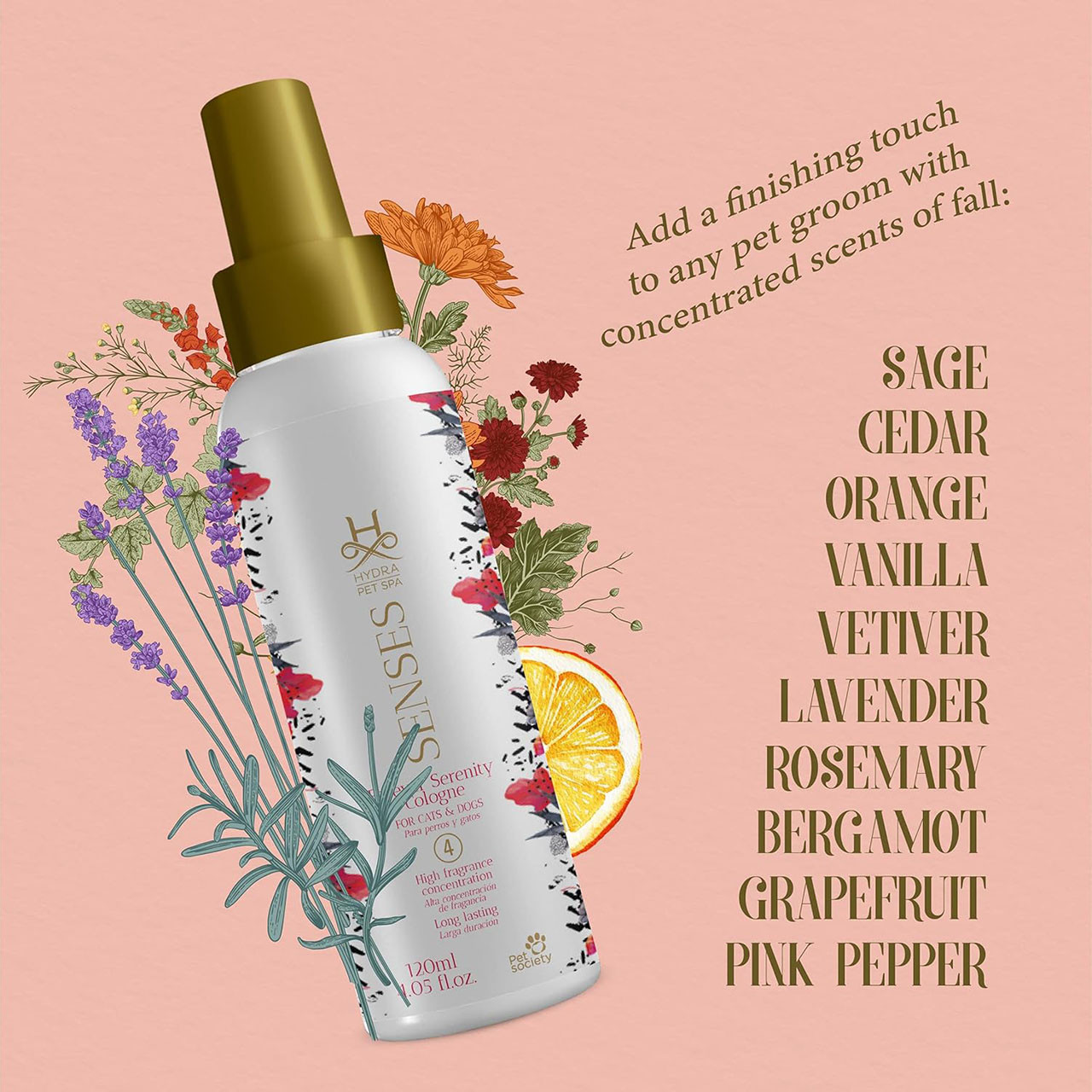 Hydra Senses-Serenity Cologne 4.05 fl. oz.