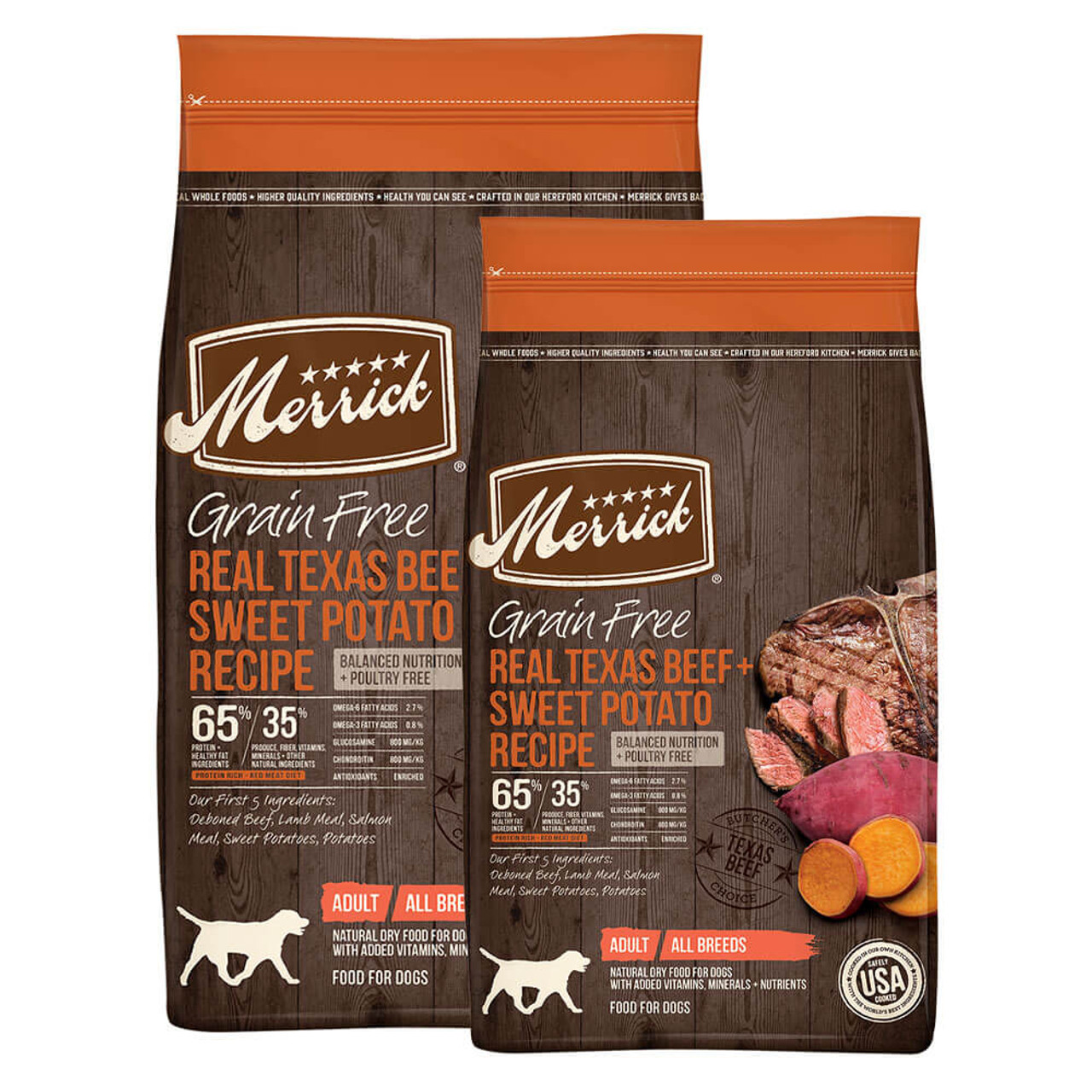 merrick dog food puppy beef