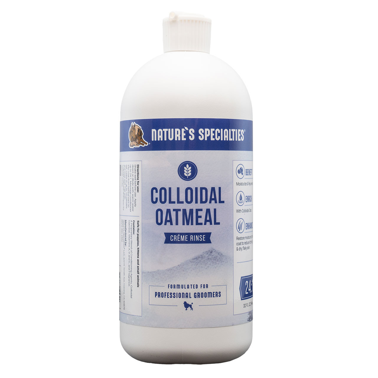 Natures Specialties Colloidal Oatmeal Creme Rinse for Dogs Cats