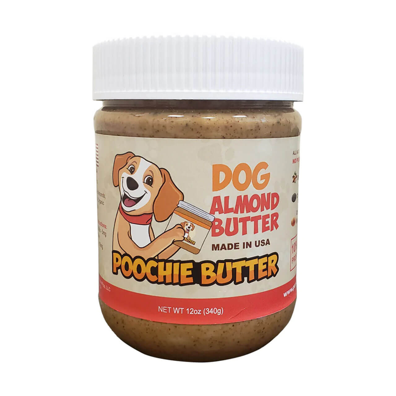 Poochie Butter Dog Almond Butter - 12oz Jar