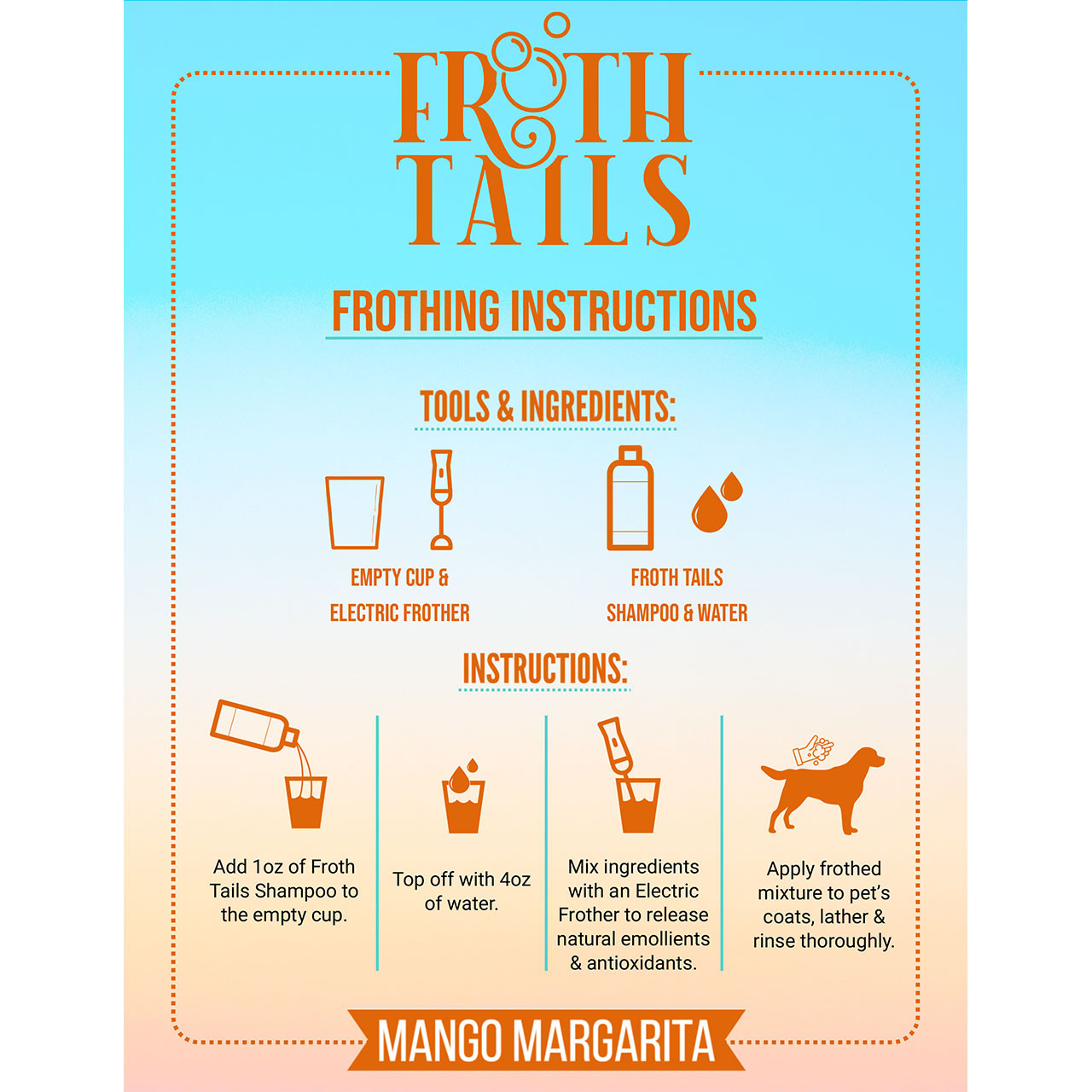 Nature's Specialties Froth Tails Mango Margarita Shampoo