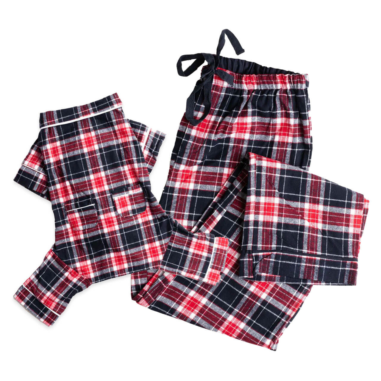 Lumberjack Pajama Pants UNISEX - BLACK/RED