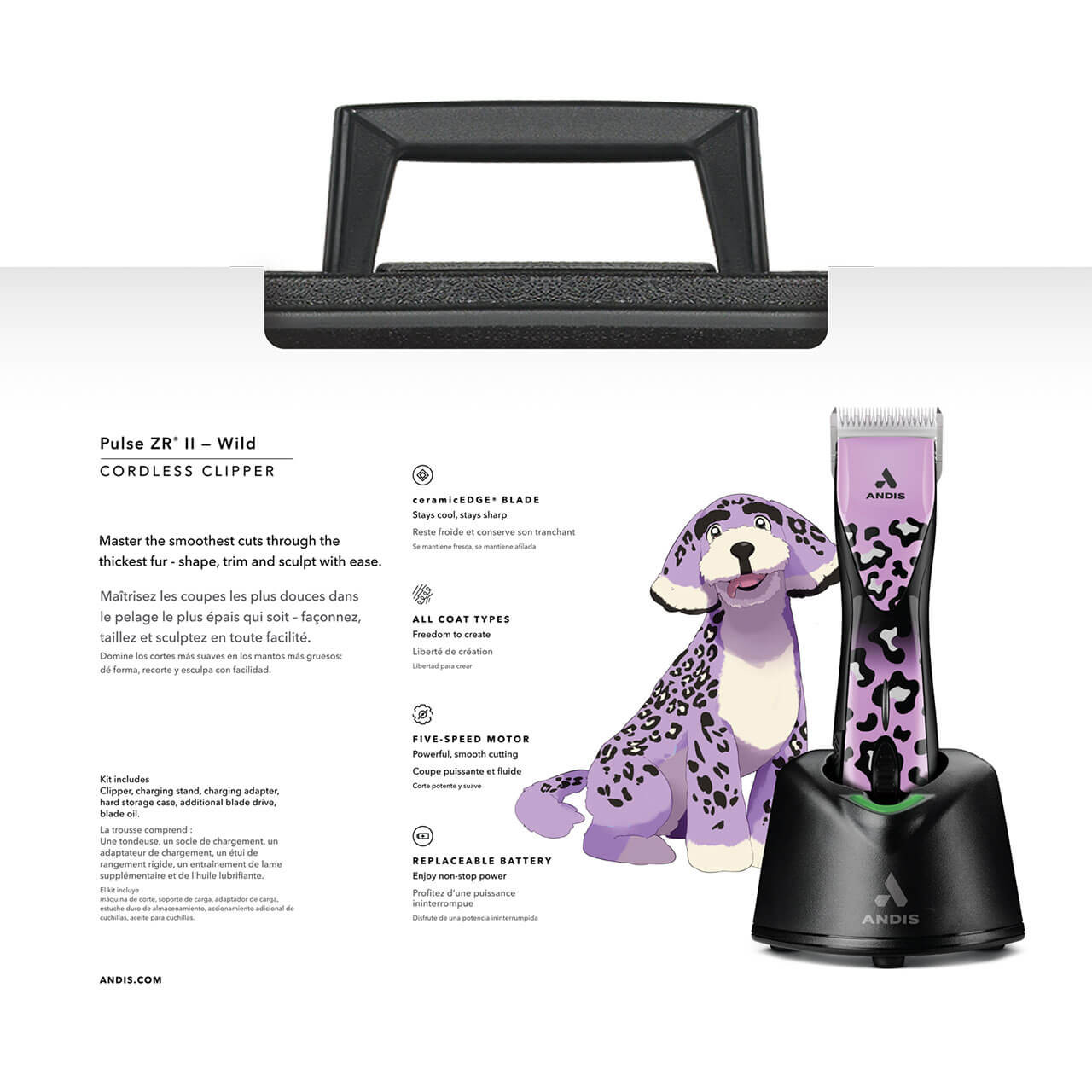 Andis Pulse ZR II Gabriel Feitosa Wild Limited Edition Clipper