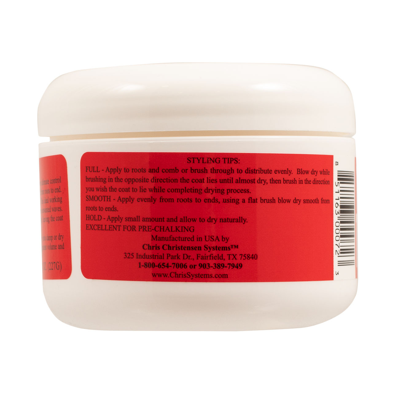 Chris Christensen Thick-N-Thicker Volumizing Gel 8oz jar