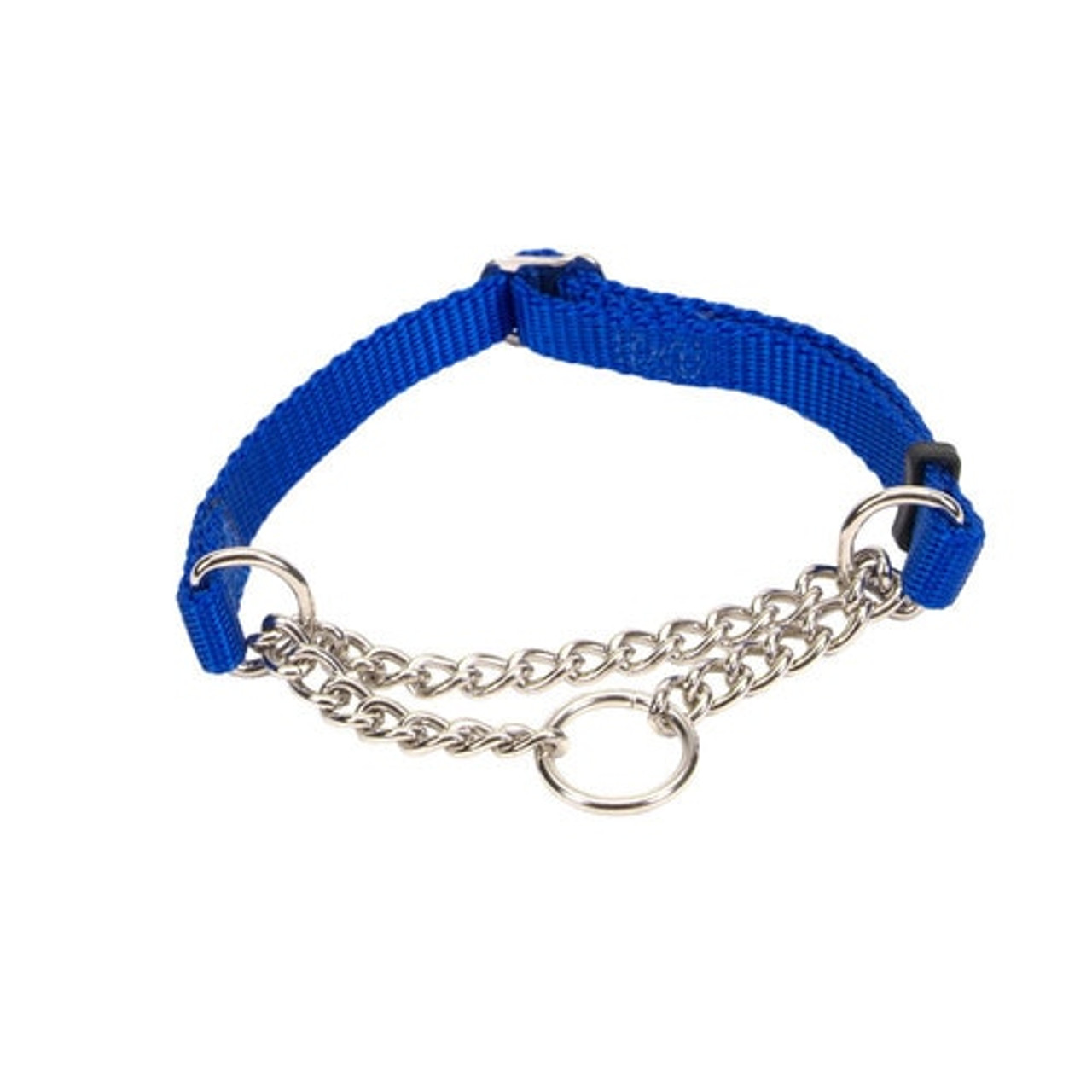 Coastal Nylon and Chain Check-Choke Martingale Collar