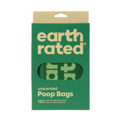 Earth Rated Poop Bags with Handle 120ct Unscented