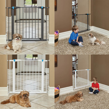 MidWest Steel Pet Gate with Glow-in-the-Dark Accents