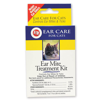 R7 Ear Mite Treatment Kit for Cats