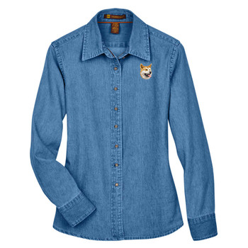 BirdDawg Embroidered Ladies Denim Shirts