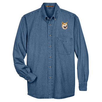 BirdDawg Embroidered Mens Denim Shirts