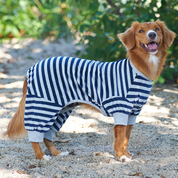 Fashion Pet Blue Striped Pajamas - XSmall