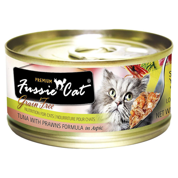 Fussie Cat Premium Tuna With Prawns in Aspic