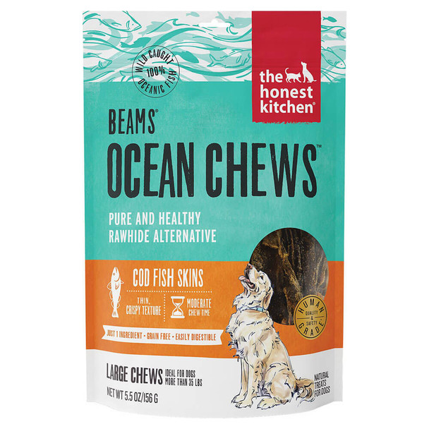 The Honest Kitchen Beams Ocean Chews Cod Skins