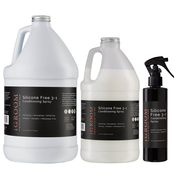 iGroom Silicone Free 3-1 Conditioning & Detangling Spray