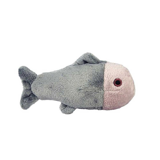 Fluff and Tuff Guppy Fish 4.5" Squeakerless Dog Toy