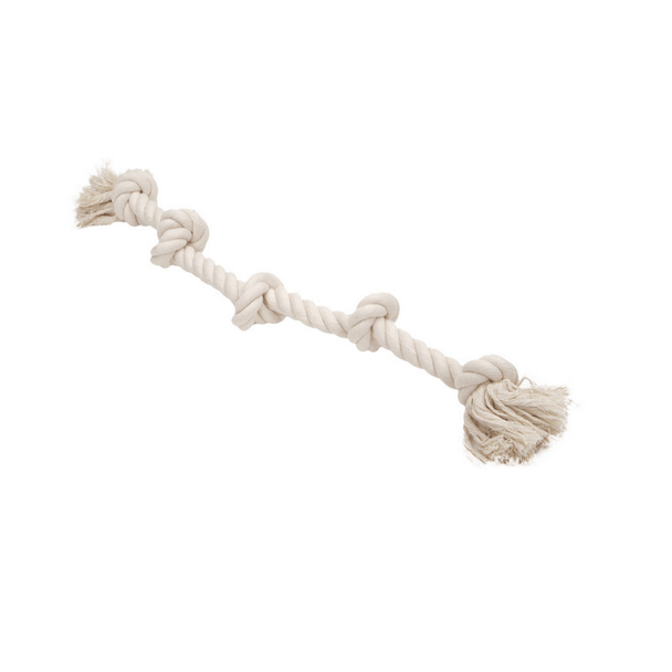 Rascals 5 Knot Rope Tug - Natural 26"