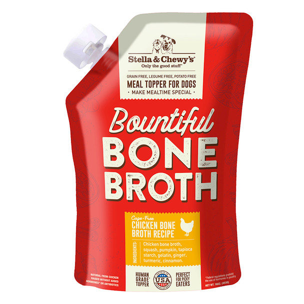 Stella and Chewy's Bountiful Bone Broth Cage-Free Chicken Recipe for Dogs