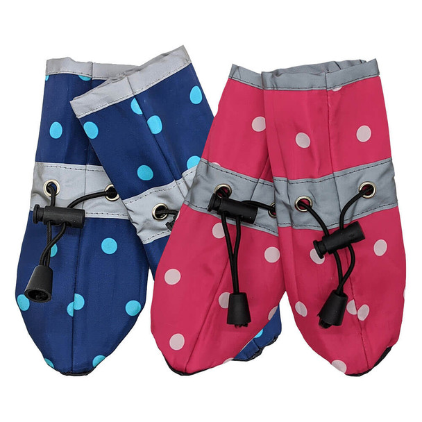 Fashion Pet Polka Dot Rainboots for Dogs