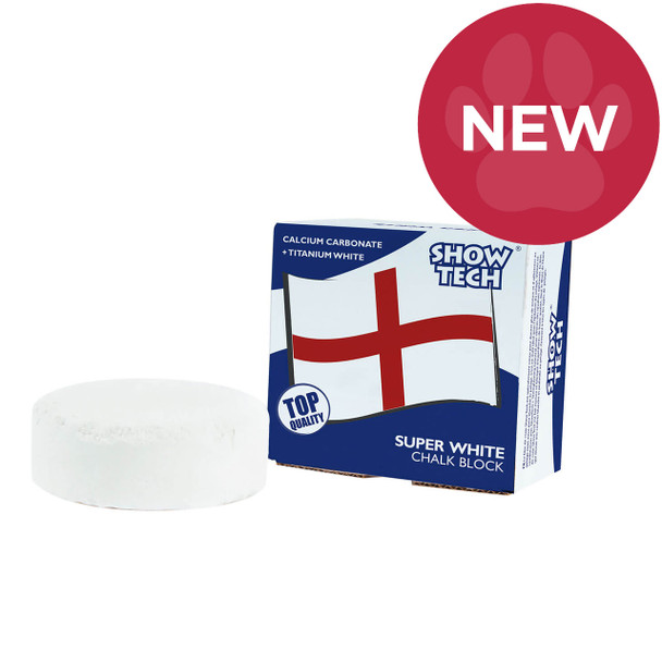 Show Tech Super White Round English Chalk Block