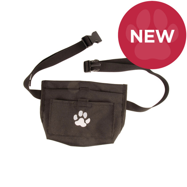 Show Tech Black Treat Pouch With Paw Design