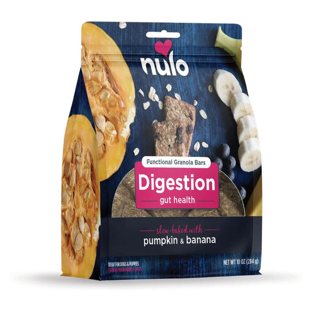 NULO Functional Digestion Gut Health Daily Defense Granola Bar Treats - Front View