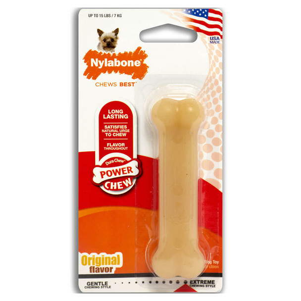 Nylabone Original Classic Power Chew Durable Dog Toy - 3.75"