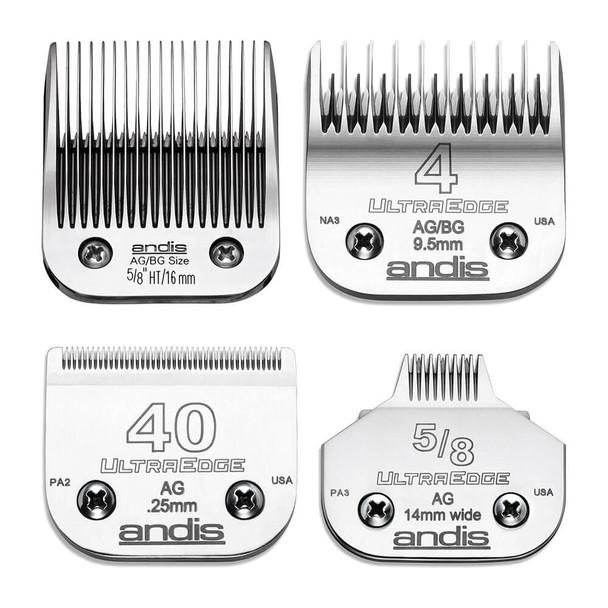 andis clipper blade sizes chart