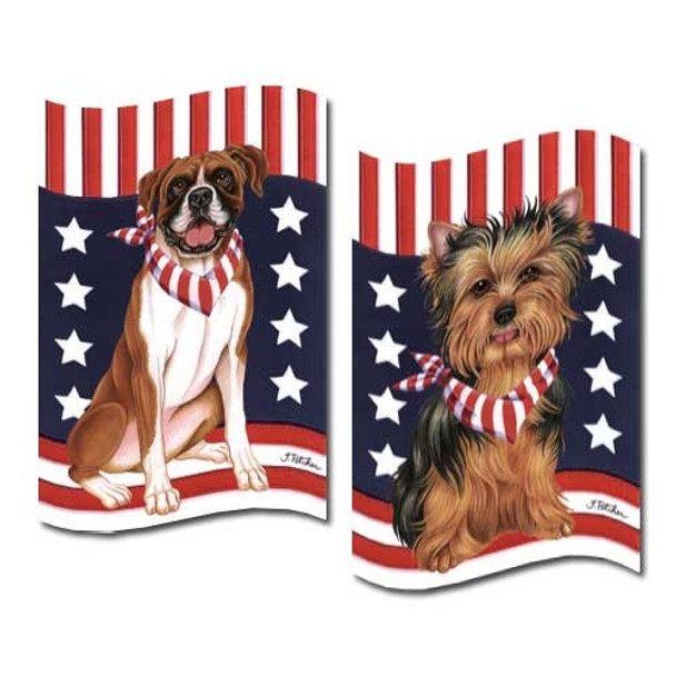 Patriotic Breed Garden Flags