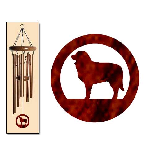 Estrela Mt Dog Wind Chimes SMALL Bronze