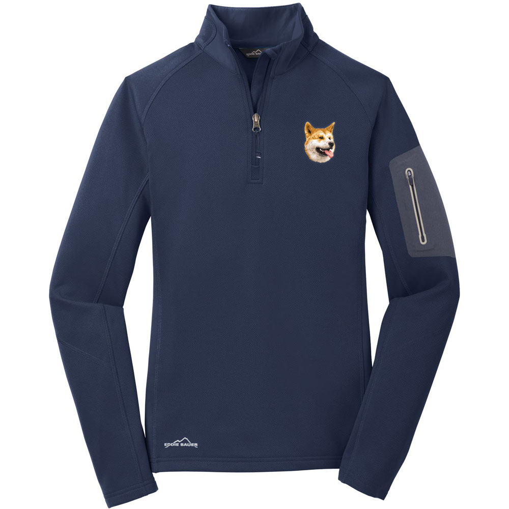 Embroidered Ladies Eddie Bauer Half Zip Performance Fleece