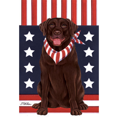 Patriotic Dog Breed Garden Flags