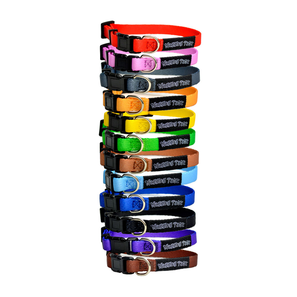 Wagging Tailz Tiny Totz Follow On Collars Standard - 12 Packs