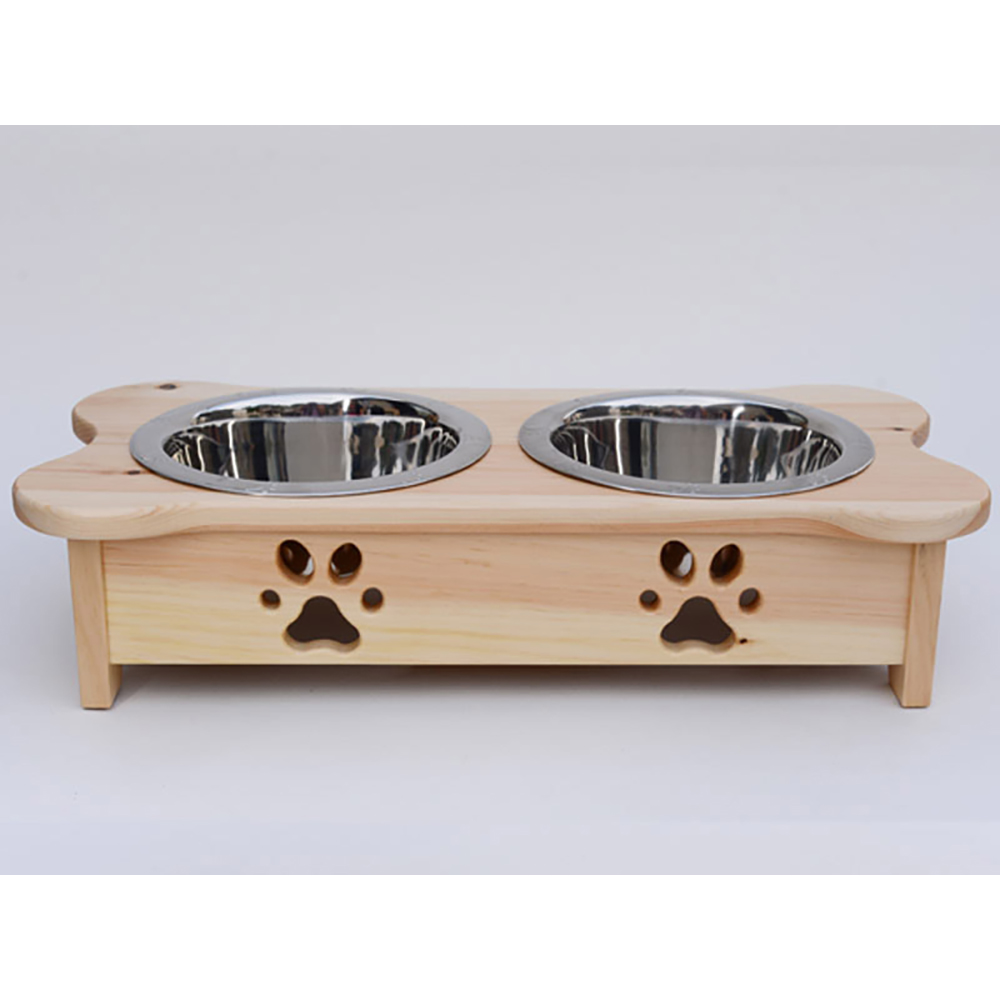 Indipets Contemporary Wooden Diner - 1 Quart