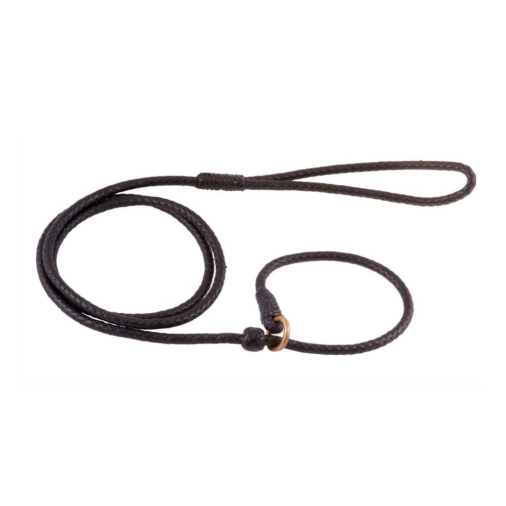 Alvalley Hand Braided Leather Slip Leads with Stops