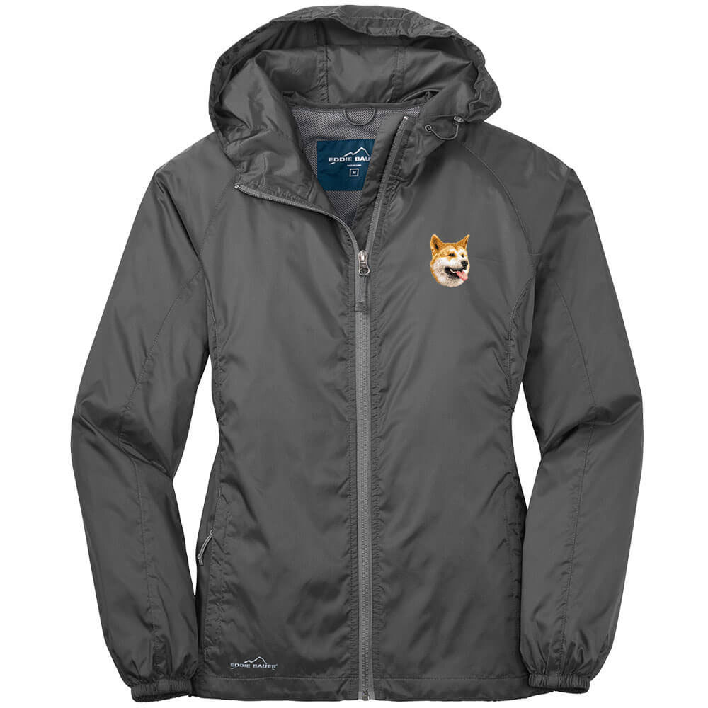 Embroidered Ladies Eddie Bauer Packable Wind Jacket