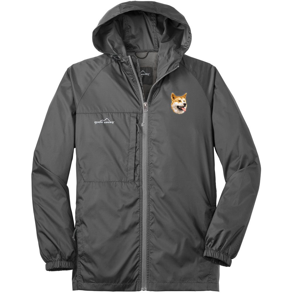 Embroidered Mens Eddie Bauer Packable Wind Jacket