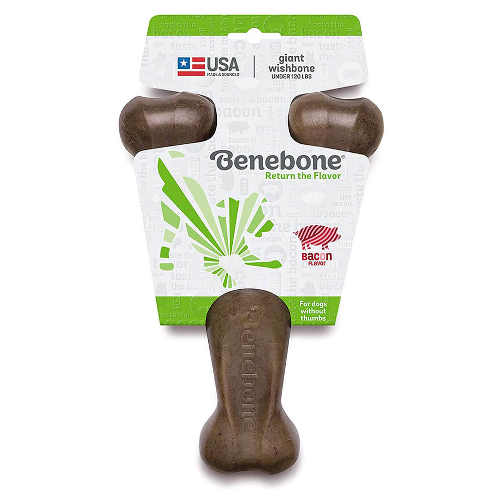 Benebone Bacon Wish Bone Chew Toy