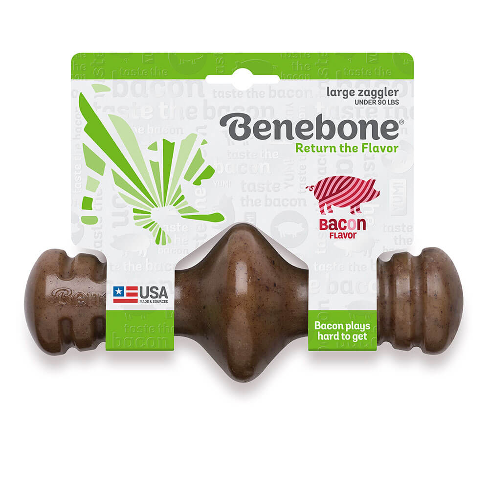 Benebone Bacon Zaggler Chew Toys