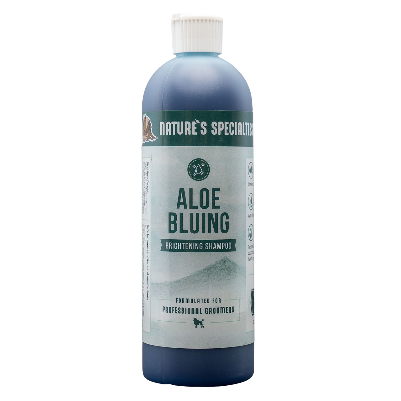 Natures Specialties Aloe Bluing Shampoo With Optical Brighteners for Dogs & Cats