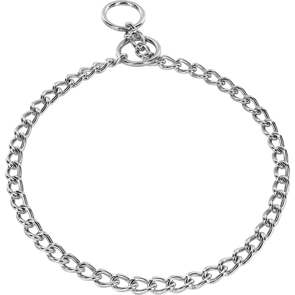 Herm Sprenger Round Link Chrome-Plated Steel Slip Collar - 2.5mm
