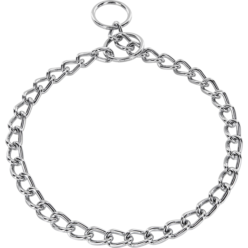 Herm Sprenger Round Link Chrome-Plated Steel Slip Collar - 3mm